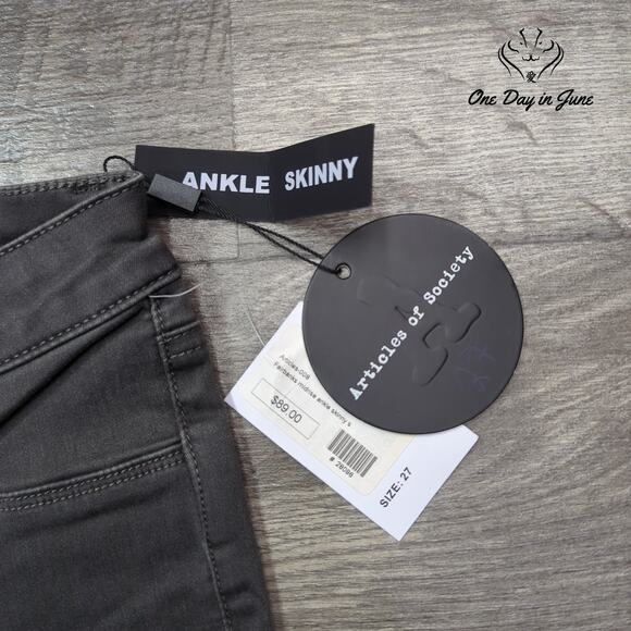 Articles of Society Fairbanks Mid Rise Skinny Ankle Jeans Size 27 (4) - Picture 2 of 6